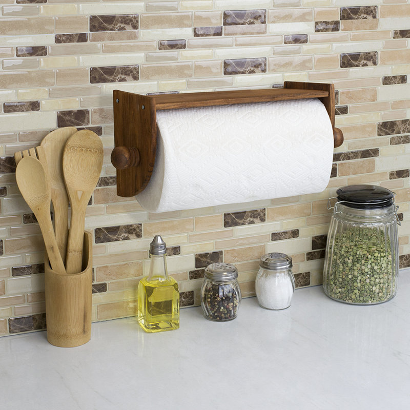 Home Basics Rustic WallMounted Paper Towel Holder & Reviews Wayfair